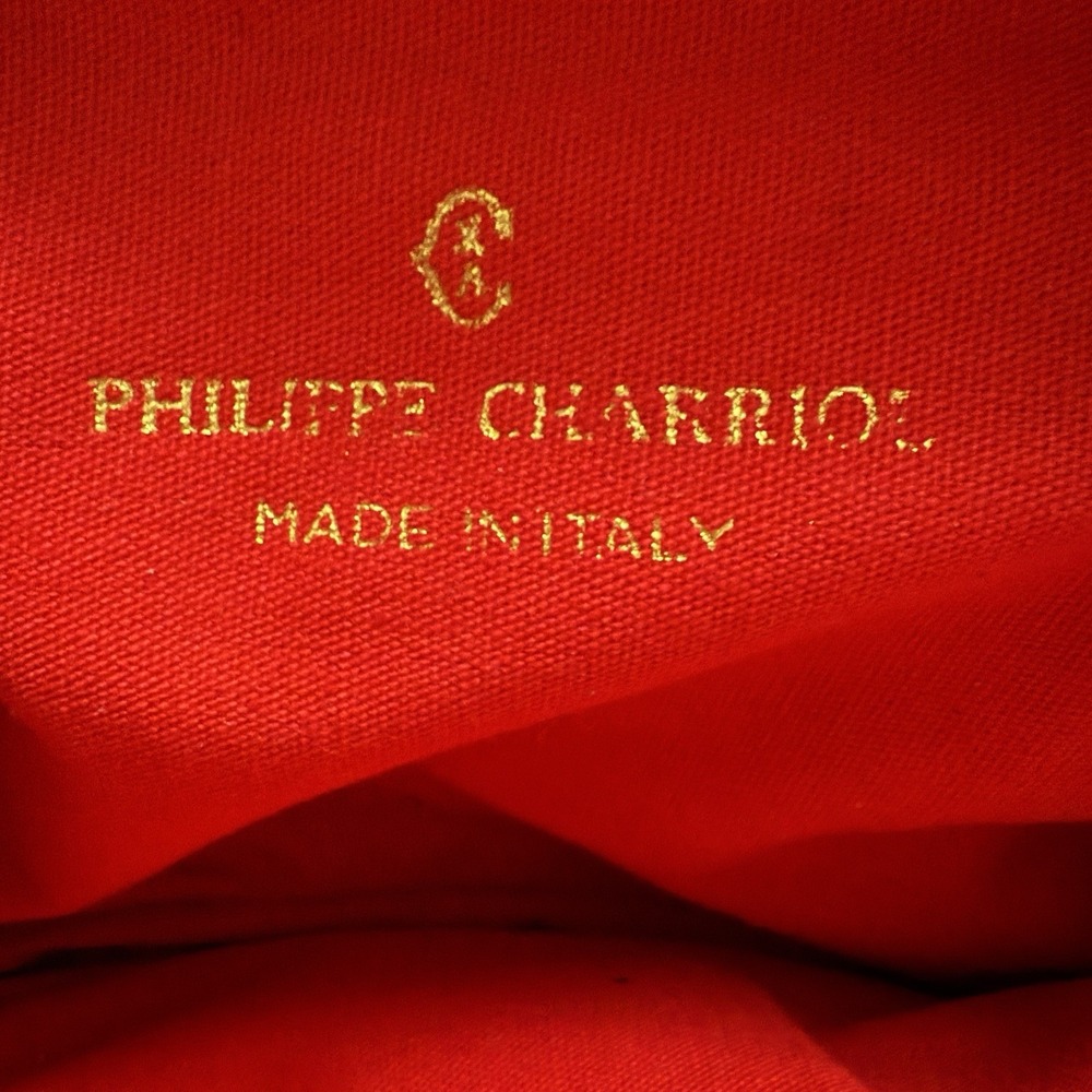 Vintage Cacharel Cosmetic Pouch Makeup Bag Red Quilted Gold‎ Sun Button & Zipper - Picture 7 of 10
